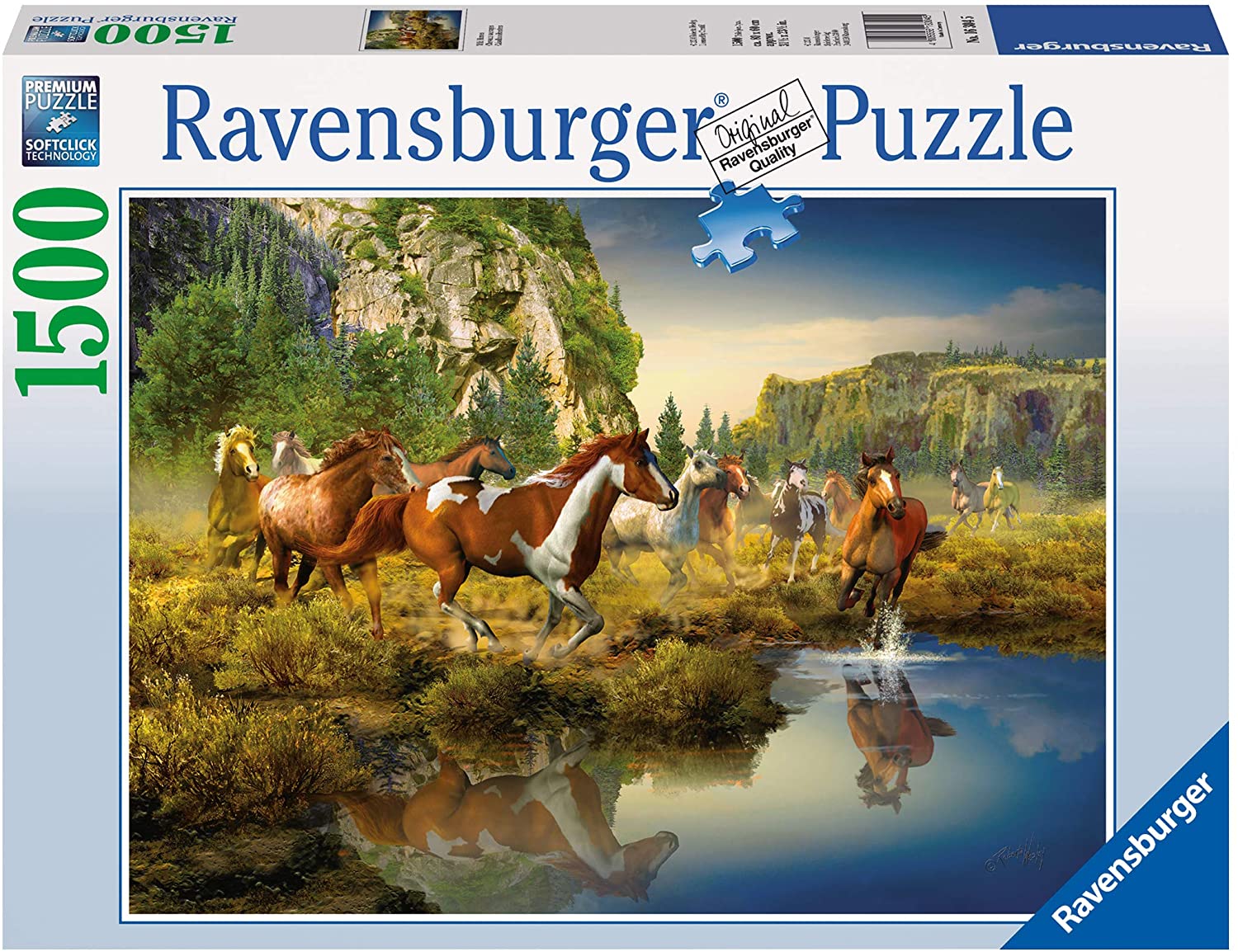 Ravensburger Wild Horses 1500 Piece Puzzle image 0
