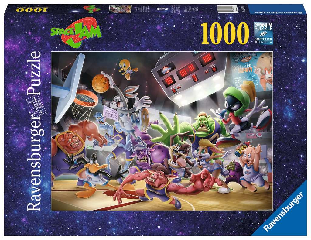 Ravensburger Space Jam Final Dunk 1000 Piece Puzzle image 0