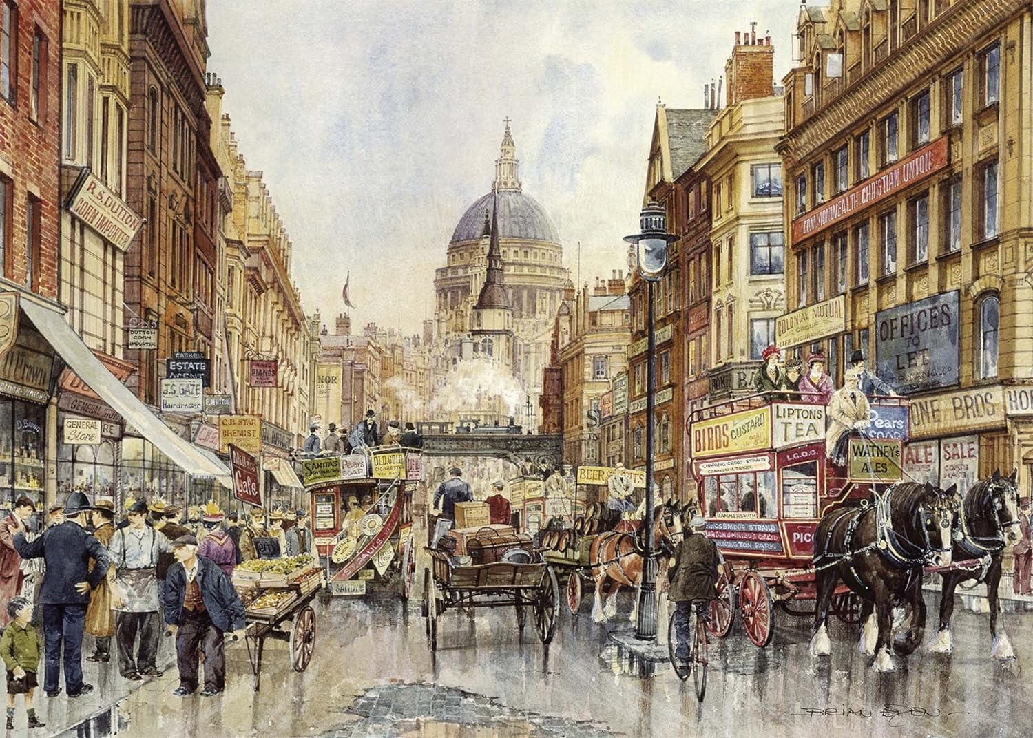 Ravensburger St Paul's & Ludgate Hill 1000 Piece Puzzle image 1