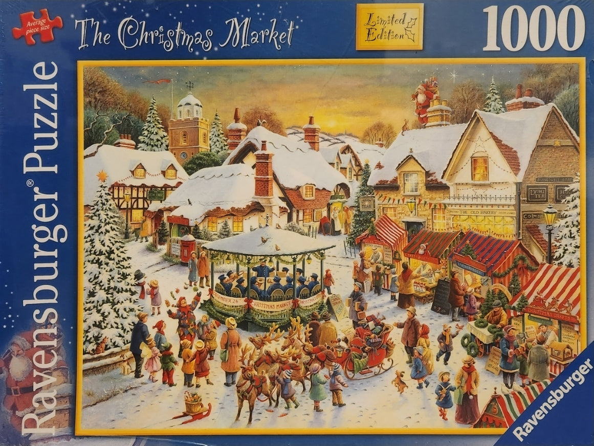 Ravensburger Limited Edition The Christmas Market 1000 Piece Puzzle image 0