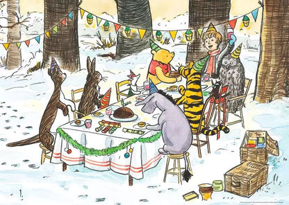 Ravensburger Limited Edition Disney Winnie The Pooh Festive Celebrations 500 Piece Puzzle image 1