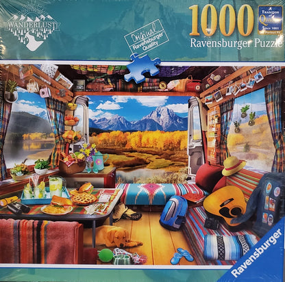 Ravensburger Vanlife Camper Camping 1000 Piece Puzzle (square box) image 0
