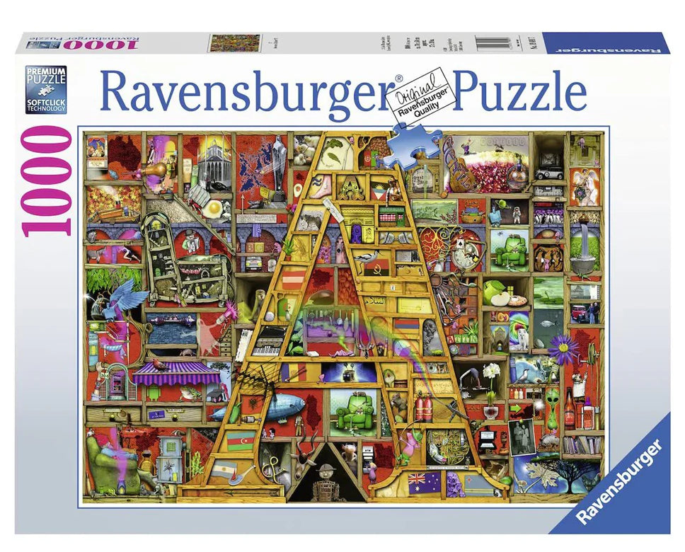 Ravensburger Colin Thompson Awesome Alphabet "A" 1000 Piece Puzzle image 0