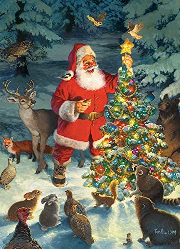 Cobble Hill Santa's Tree 1000 Piece Puzzle image 1