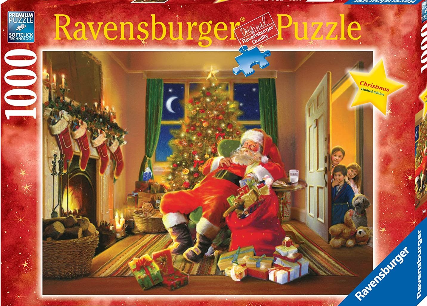 Ravensburger Christmas Limited Edition Santas's Caught 1000 Piece Puzzle image 0