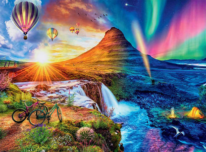 Buffalo Games Night & Day Icelandic Mountain 1000 Piece Puzzle image 1