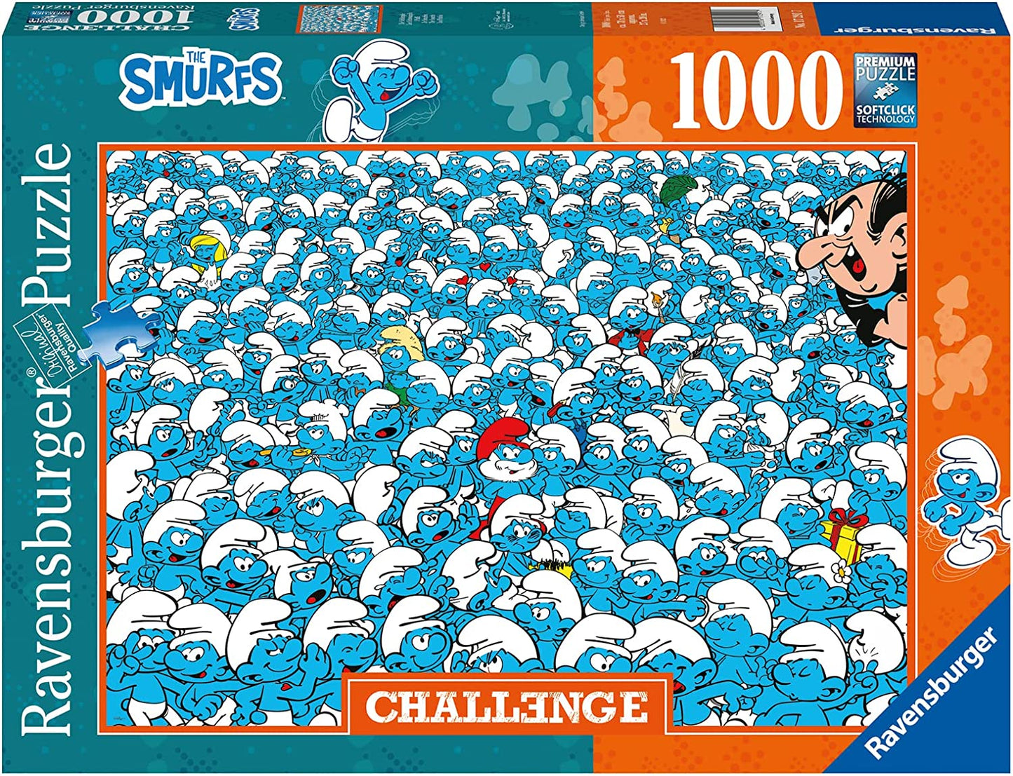 Ravensburger The Smurfs Challenge 1000 Piece Puzzle image 0