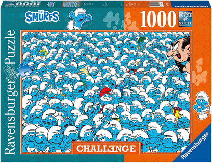 Ravensburger The Smurfs Challenge 1000 Piece Puzzle image 0