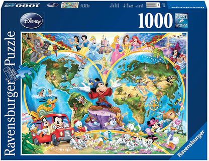 Ravensburger Disney's World Map 1000 Piece Puzzle image 0