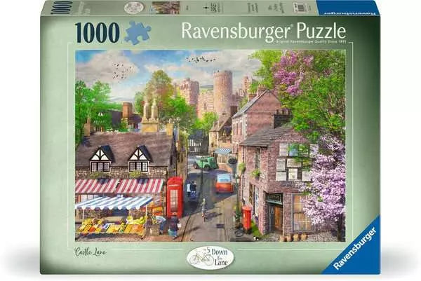 Ravensburger Down The Lane No 5 Castle Lane 1000 Piece Puzzle image 0