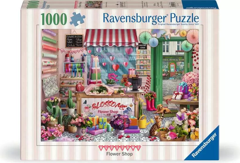 Ravensburger Blossoms Flower Shop 1000 Piece Puzzle image 0