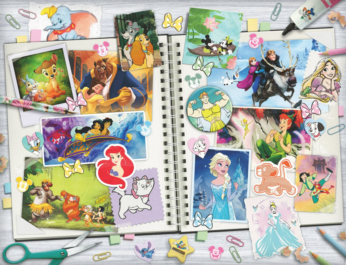 Ravensburger Disney Scrapbook 2000 Piece Puzzle image 1
