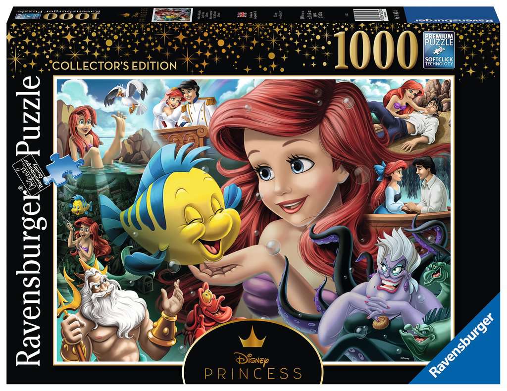 Ravensburger Disney Princess Heroines No. 3 The Little Mermaid Ariel 1000 Piece Puzzle image 0