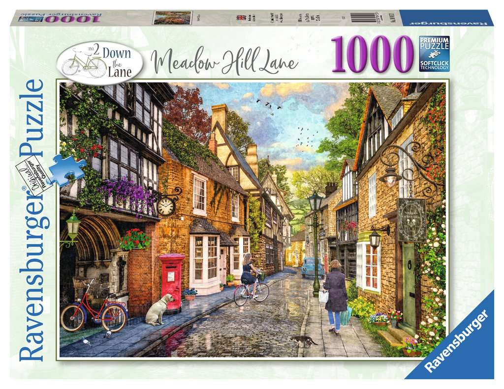 Ravensburger Down the Lane No.2 : Meadow Hill Lane 1000 Piece Puzzle image 0