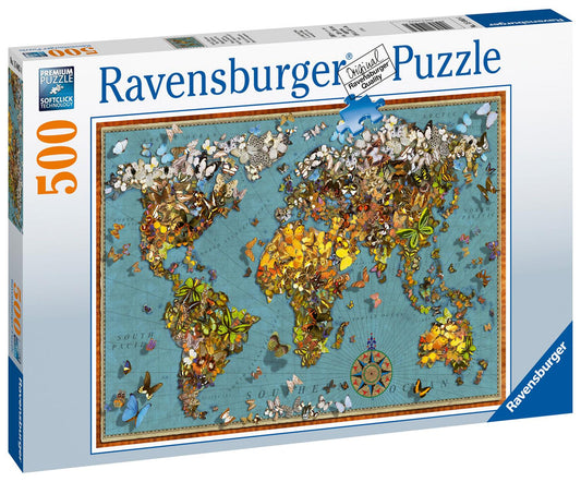 Ravensburger World of Butterflies 500 Piece Puzzle image 0
