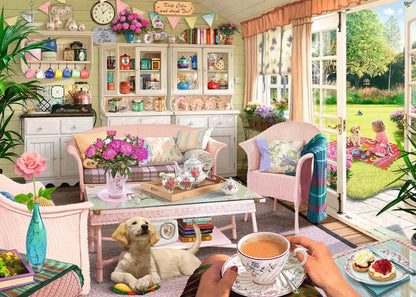 Ravensburger My Haven No. 9 The Tea House 1000 Piece Puzzle image 1