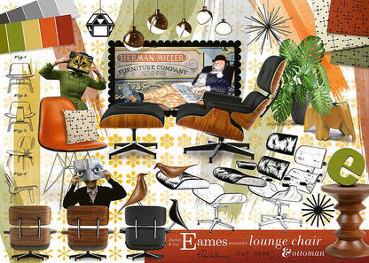 Ravensburger Eames Collectors Edition Design Classics 1000 Piece Puzzle image 1