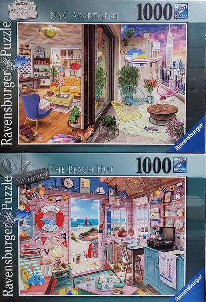 Ravensburger My Haven / Apartment Envy 1000 Piece Puzzle Bundle A image 0