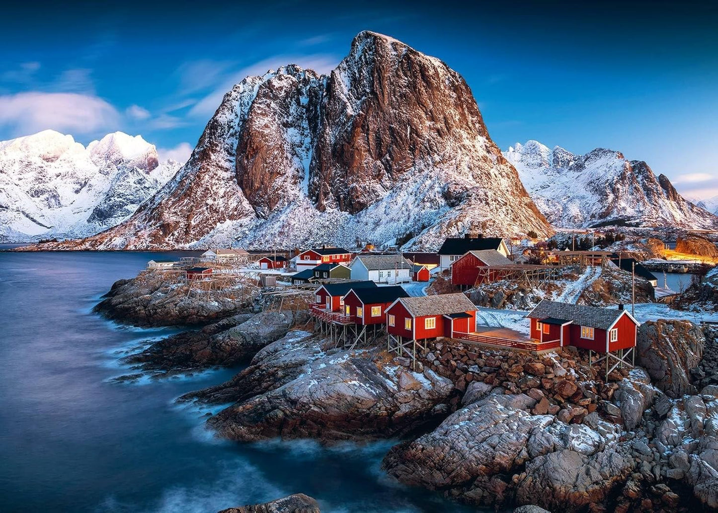 Ravensburger Village on Lofoten Islands 1000 Piece Puzzle image 1
