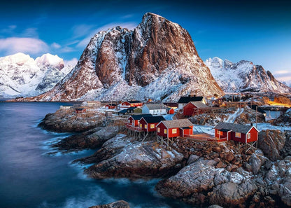Ravensburger Village on Lofoten Islands 1000 Piece Puzzle image 1