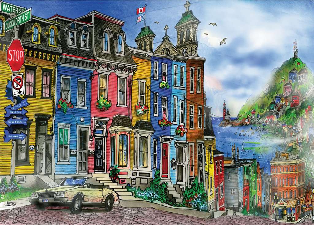 Ravensburger Canadian Collection St. Johns Newfoundland 1000 Piece Puzzle image 1