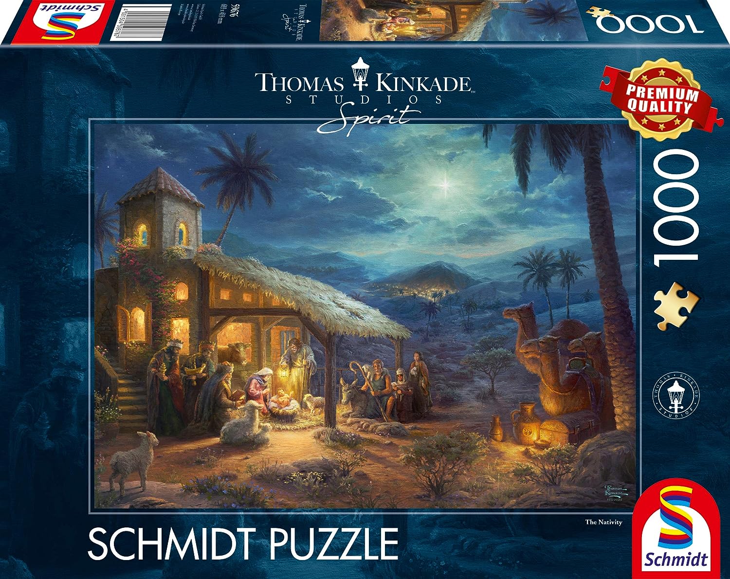 Schmidt Thomas Kinkade Spirit The Nativity 1000 Piece Puzzle image 0