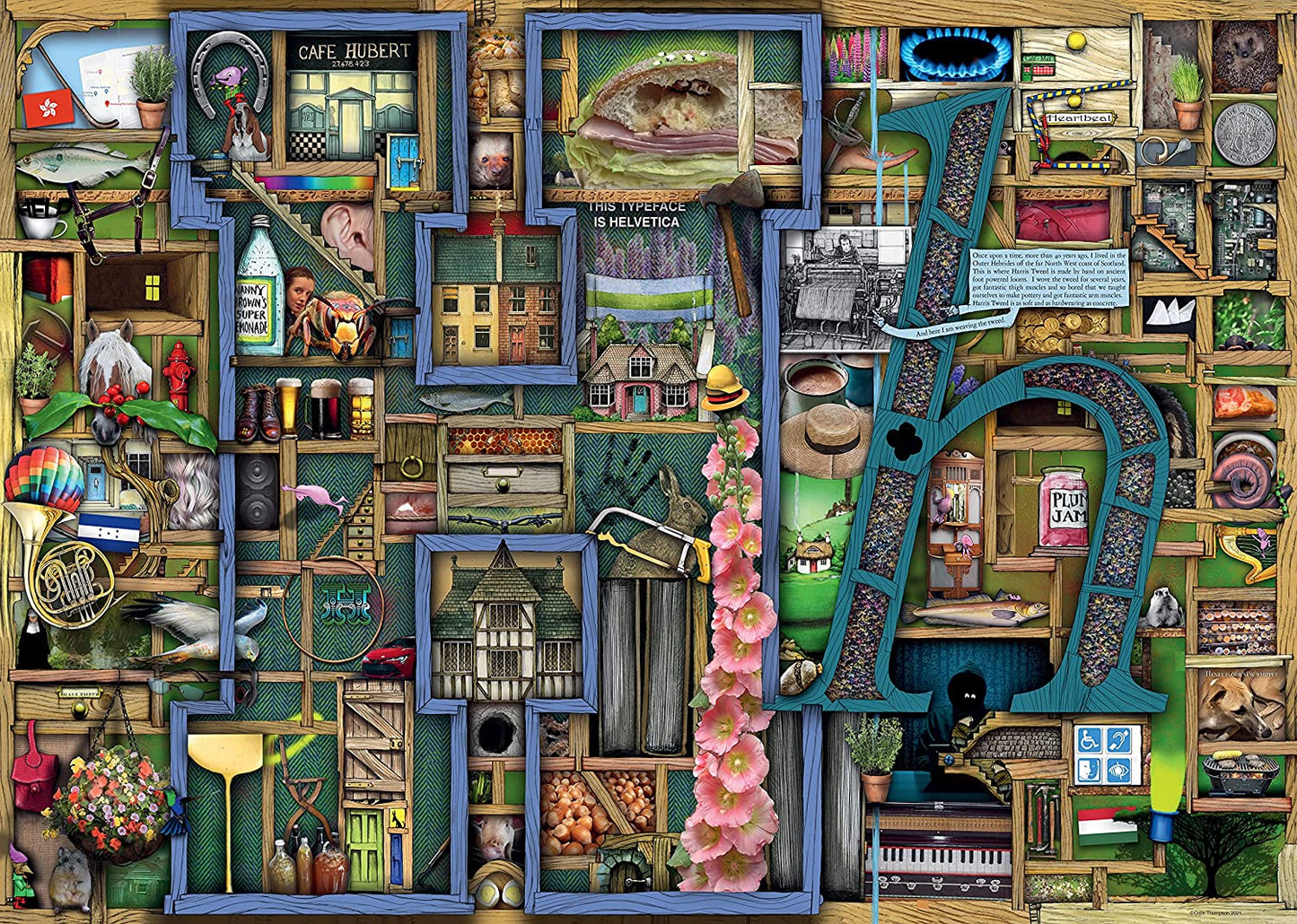 Ravensburger Colin Thompson Awesome Alphabet "H" 1000 Piece Puzzle image 1