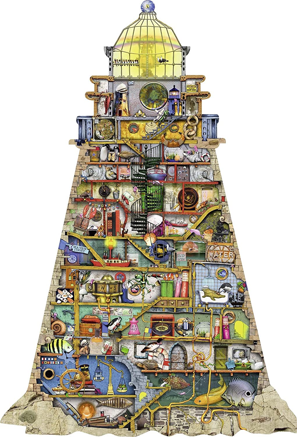 Ravensburger Colin Thompson Ludicrous Lighthouse 995 Piece Puzzle image 1