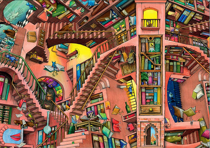 Ravensburger Colin Thompson Ludicrous Library 500 Piece Puzzle image 1