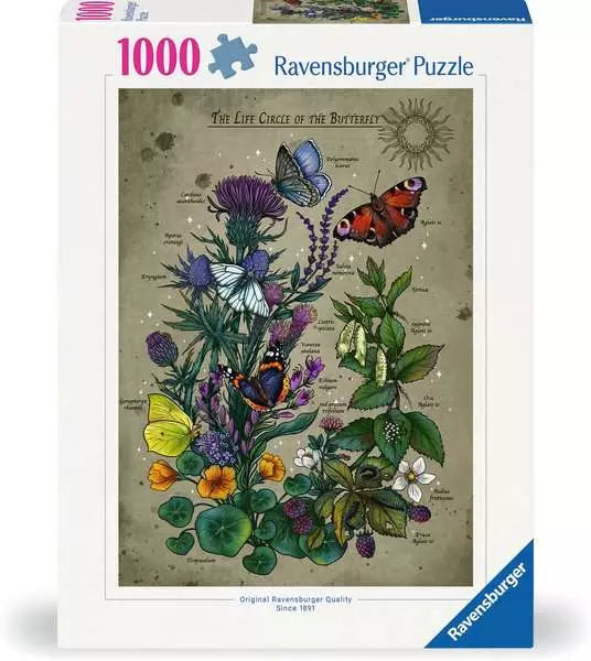 Ravensburger Life Cycle Butterfly 1000 Piece Puzzle image 0