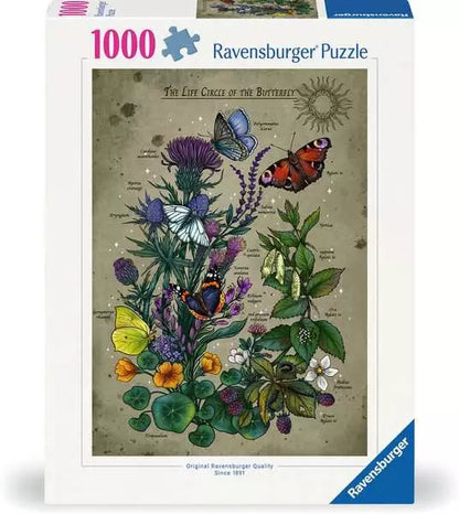 Ravensburger Life Cycle Butterfly 1000 Piece Puzzle image 0