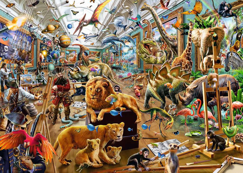Ravensburger Chaos in the Gallery 1000 Piece Puzzle image 1
