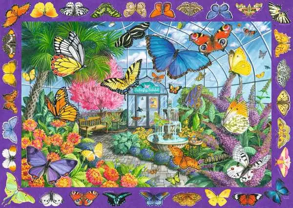 Ravensburger Ingrid Slyder The Butterfly Place 1000 Piece Puzzle image 1