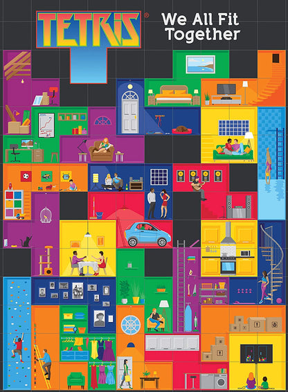 Ravensburger Tetris We All Fit Together 500 Piece Puzzle image 1