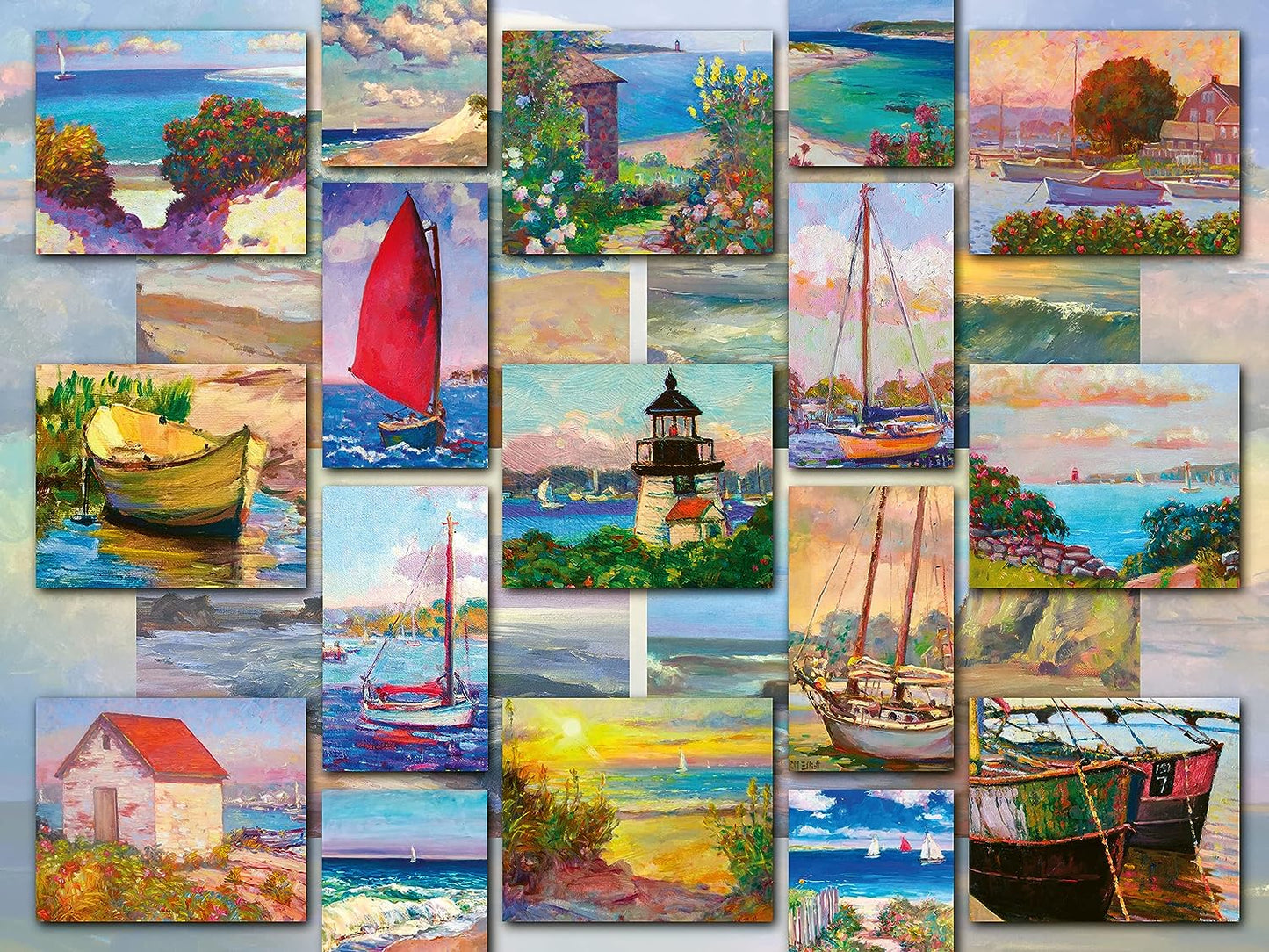 Ravensburger Coastal Collage 1500 Piece Puzzle image 1