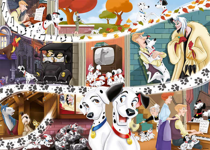 Jumbo Disney 101 Dalmatians 1000 Piece Puzzle image 1