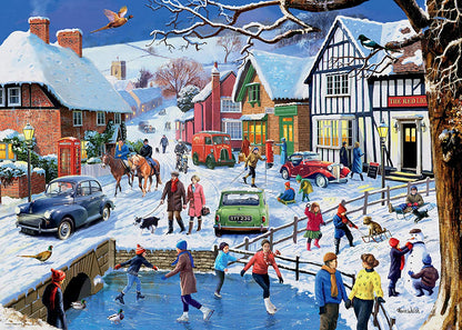 Ravensburger Leisure Days No. 3 The Winter Village 1000 Piece Puzzle image 1