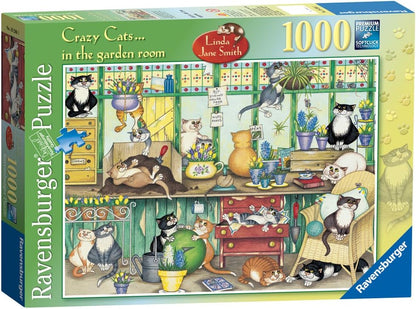 Ravensburger Linda Jane Smith Crazy Cats... In The Garden Room 1000 Piece Puzzle image 0