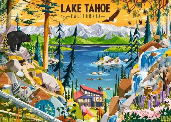 Ravensburger Greg Paprocki Sacred Lake Tahoe 1000 Piece Puzzle image 1