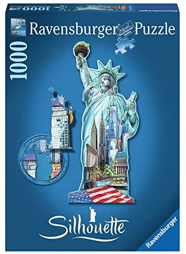 Ravensburger Silhouette Statue of Liberty New York 1000 Piece Puzzle image 0