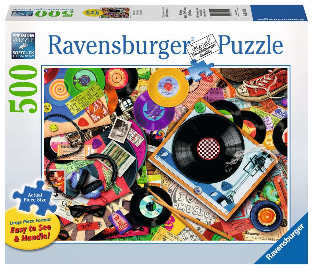 Ravensburger Aimee Stewart Viva Le Vinyl 500 Piece Large Format Puzzle image 0