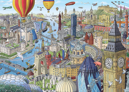 Ravensburger Around the UK and Ireland 1000 Piece Puzzle image 1