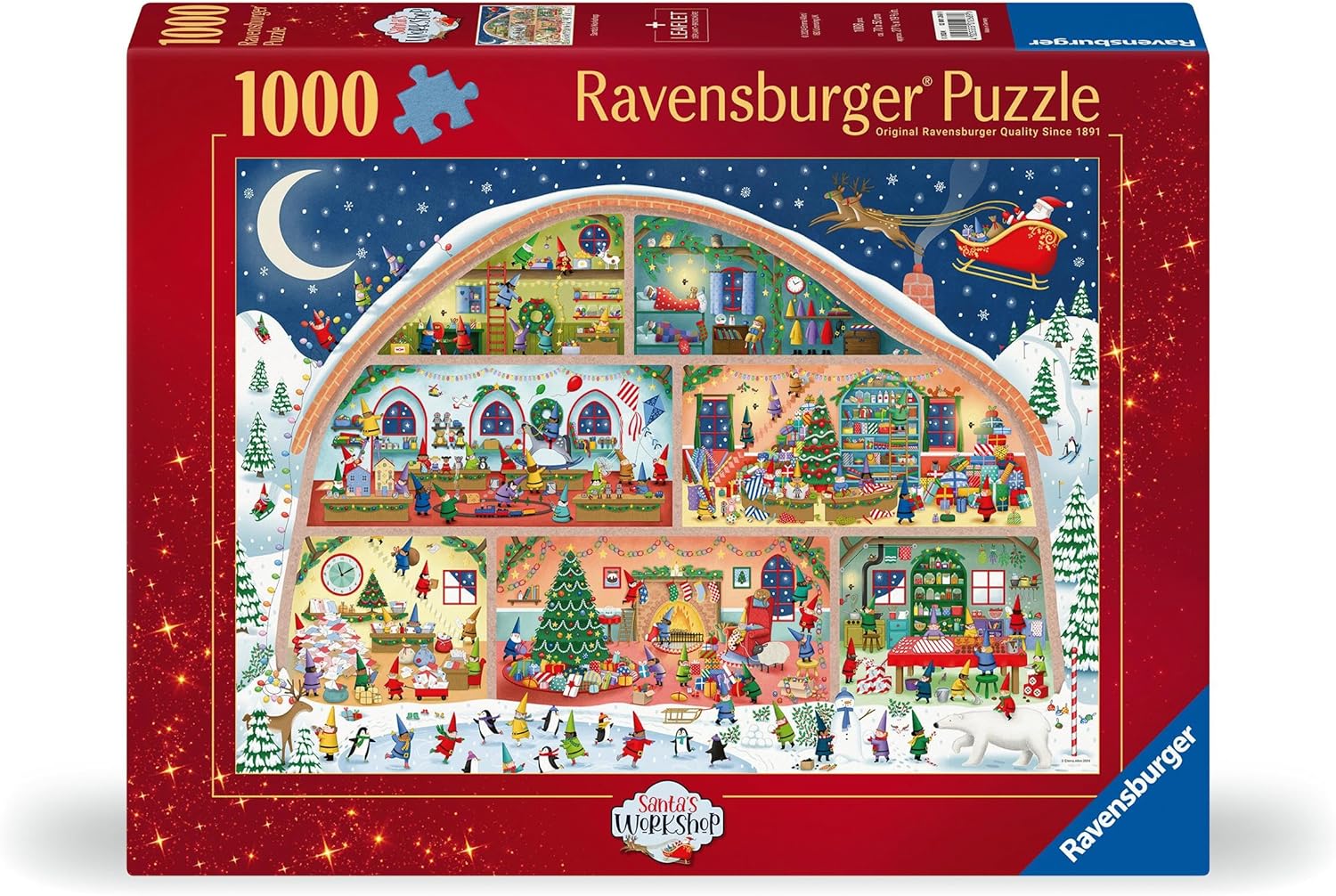 Ravensburger Santa's Workshop 1000 Piece Puzzle image 0