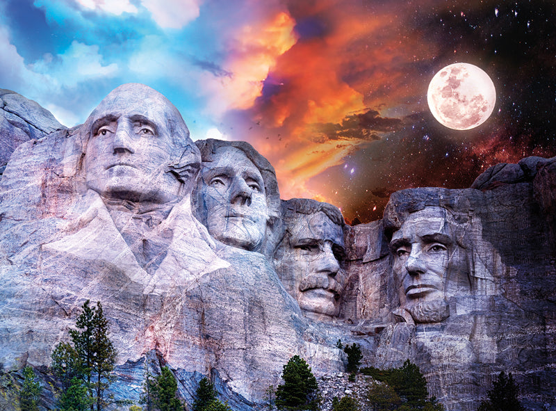 Buffalo Games Night & Day Mount Rushmore 1000 Piece Puzzle image 1