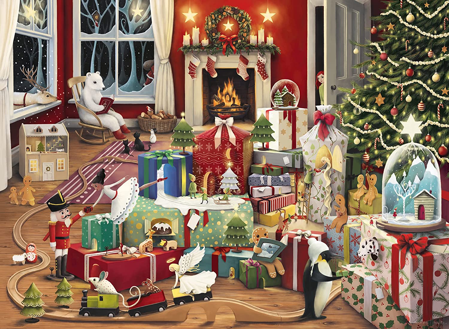 Ravensburger Enchanted Christmas 500 Piece Puzzle by Demelsa Haughton image 1