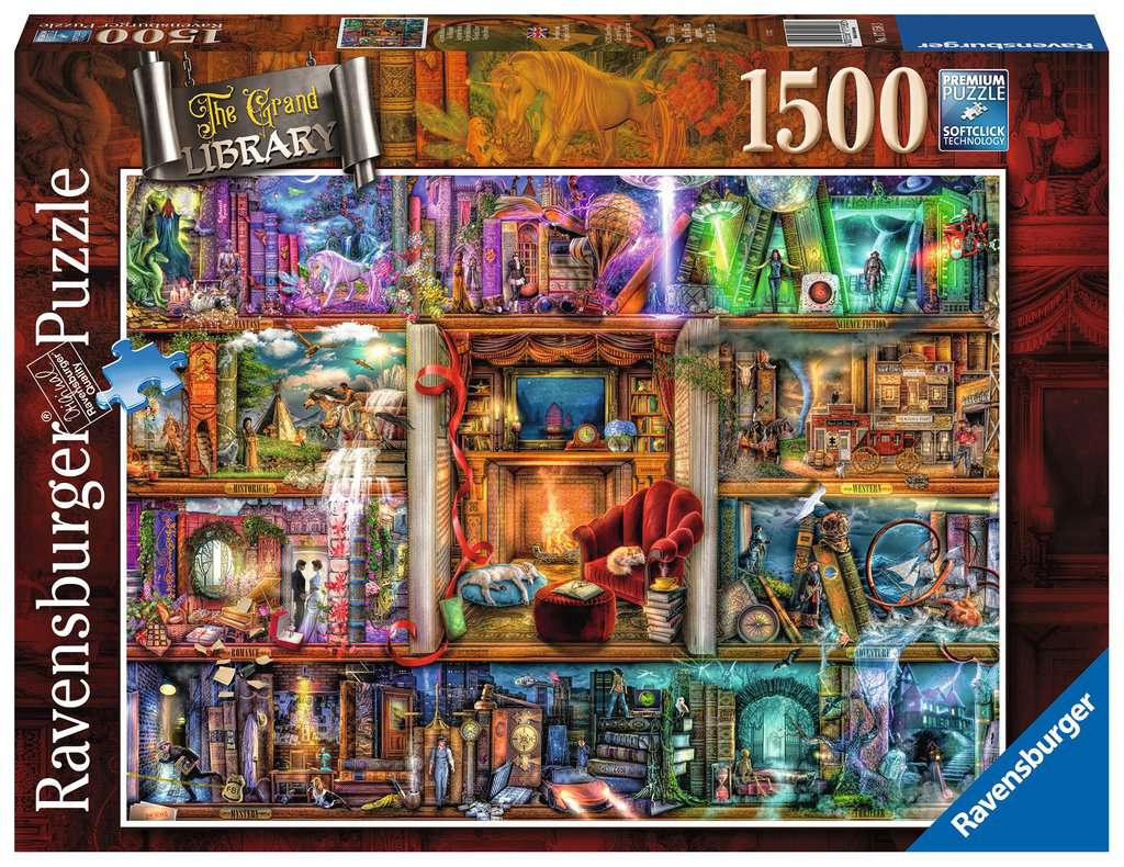 Ravensburger Aimee Stewart The Grand Library 1500 Piece Puzzle (Dented Box) image 0