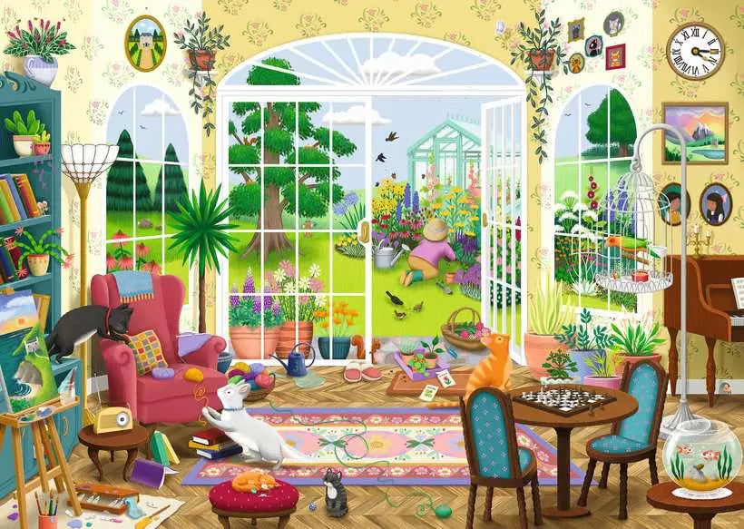 Ravensburger Summer Garden Parlour 1000 Piece Puzzle
