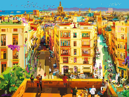 Ravensburger Dining in Valencia 1500 Piece Puzzle image 1