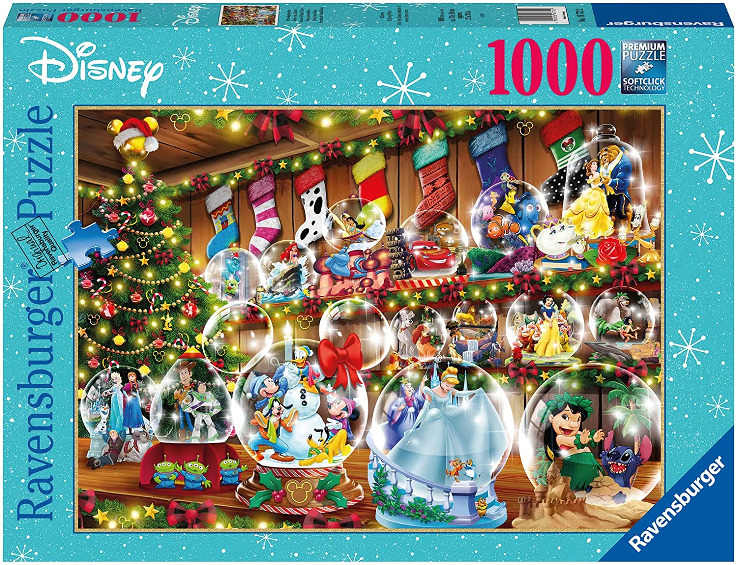 Ravensburger Disney Christmas Snowglobe Paradise 1000 Piece Puzzle image 0