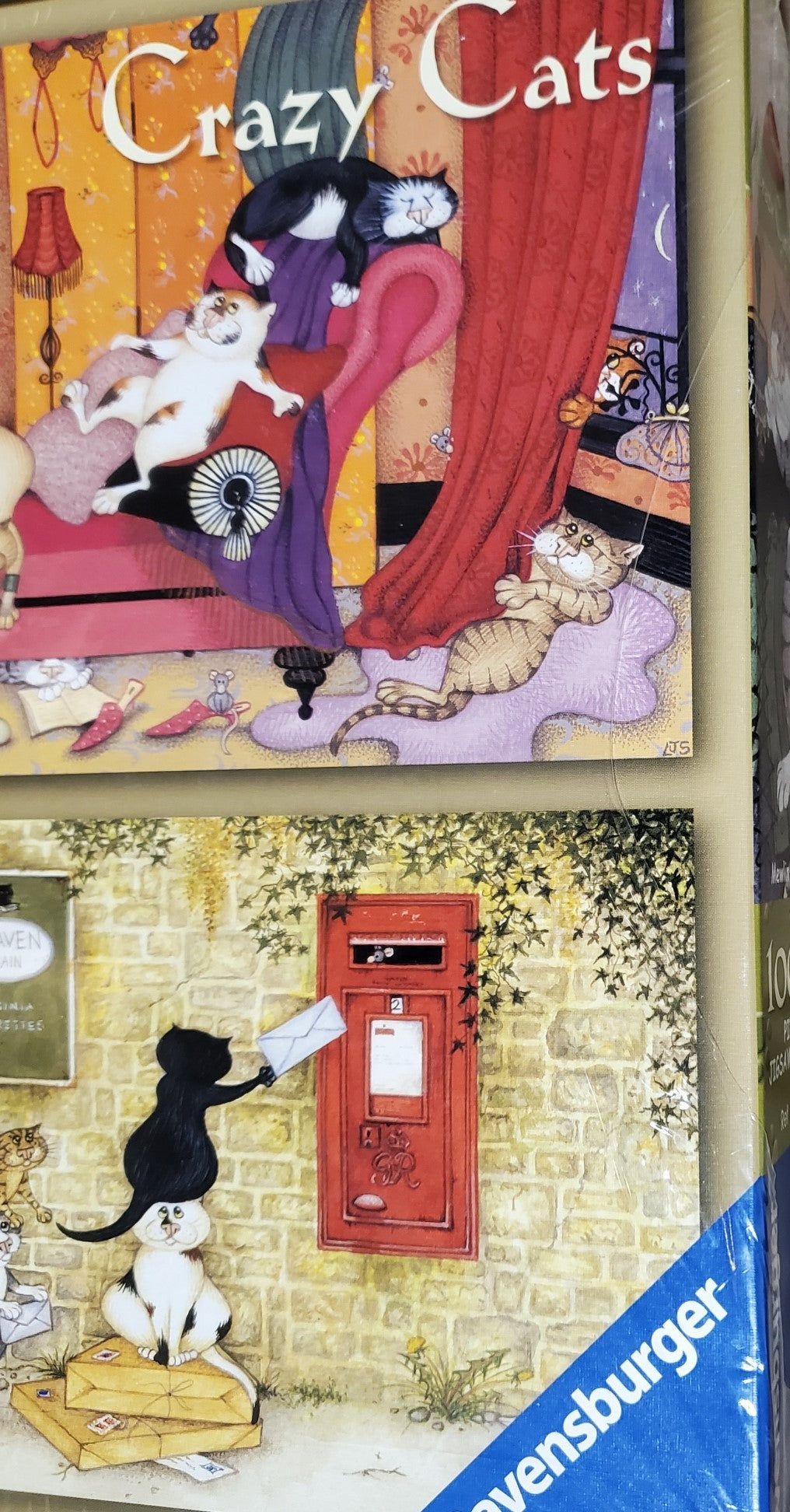 Ravensburger Linda Jane Smith Crazy Cats Mewlin Rouge, Last Post, Cat Call 1000 Piece Puzzle image 2